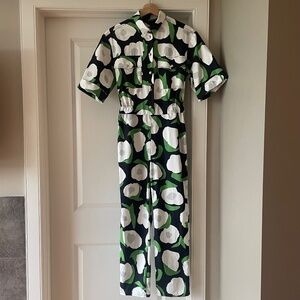 Marimekko Seikkailulle Iso Vikuri Floral Jumpsuit Overall Size 34 (XS/S) EUC